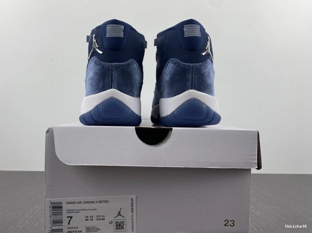 Rep TBkick Velvet Navy Air Jordan WMNS Midnight 11 AR0715-441 0814
